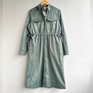 H&M | NWT Midi Collared Utility Dress